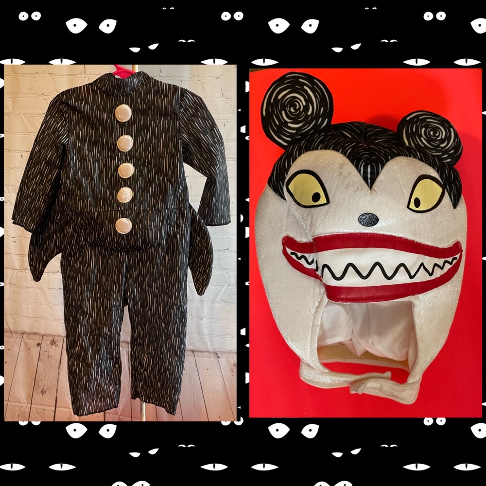 ✈️Nightmare Before Christmas Scary Vampire Teddy Disney Costume small 3T